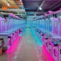 Distributeur automatique commercial rose Kawaii à griffes, jeu d'arcade à monnayeur pour peluches mignonnes et bonbons surprise pour centre commercial