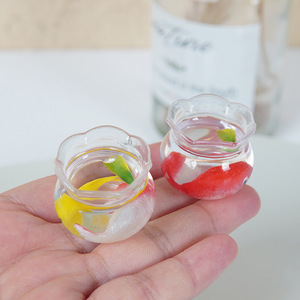 Miniature fish tank toy, miniature landscape <b>ornament</b>, simulated <b>small</b> fish tank pendant, lucky koi fish keychain, backpack - Product Image 1
