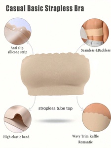 <span class=keywords><strong>Sujetador</strong></span> <span class=keywords><strong>Bandeau</strong></span> <span class=keywords><strong>sin</strong></span> Tirantes para Mujer, Bralette <span class=keywords><strong>sin</strong></span> Costuras, Inalámbrico, Agradable al Tacto, <span class=keywords><strong>sin</strong></span> Espalda, Invisible, para Uso Diario y Bodas - Product Image 4