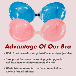 女性用女性用プッシュアップニップルブラセクシーランジェリーセクシーワイヤレスリフト胸タイ - Product Image 3