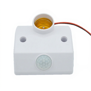 E27 Infrared <b>Motion</b> <b>Sensor</b> <b>Light</b> Socket 220V Plastic <b>Led</b> Delay Switch 90 Lm/W Efficiency 50000 Hours Lifespan for Lighting - Product Image 1