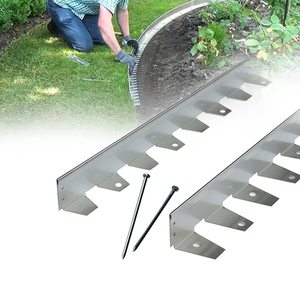 Bordure de <span class=keywords><strong>jardin</strong></span> en acier inoxydable couleur personnalisée, pour pelouse, patio, aménagement paysager, avec fonction de paillis et de clôture, design ondulé, multi-personnalisable, style Art Déco - Product Image 2