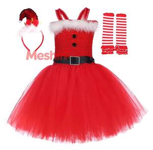 Disfraz de Mamá Noel para Niñas, Vestido de Tutú Navideño, Disfraces Navideños para Niños, Vestidos de Princesa Reno, Ropa de Año Nuevo para Niños - Product Image 6