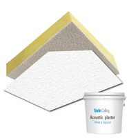 Matériaux acoustiques monolithiques sans joint pour plafond, système de revêtement en plâtre acoustique respirant à pulvériser, DIY