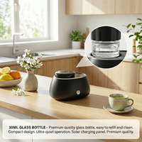 Mini Diffuseur d'Huiles Essentielles Sans Eau en Plastique, Portable, Alimenté par Batterie, Silencieux, Désodorisant pour la Maison, l'Extérieur et la Voiture