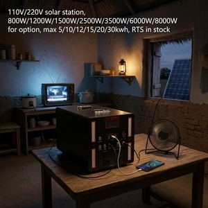 Station d'alimentation portable solaire pour le camping en plein air 110v/220V 500w 1000w 2000w 3000w Lifepo4 Power Bank - Product Image 4