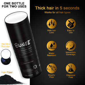 Giá Tốt Nhất Nhãn Hiệu Riêng Tóc Sợi Bột Bán Buôn Tự Nhiên Chất Lượng Cao Cho Tạo Kiểu Tóc Sợi Xây Dựng Bột Phun - Product Image 3