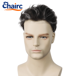 ระบบ<span class=keywords><strong>ผม</strong></span><span class=keywords><strong>ผู้ชาย</strong></span>สีขาวไฮไลท์ 0.06 มม. ทำจากผมมนุษย์ 100% แบบผูกปม ให้ลุคธรรมชาติสำหรับ<span class=keywords><strong>ผู้ชาย</strong></span> - Product Image 4