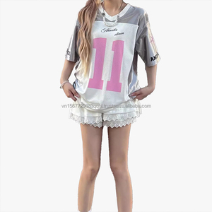 Maillot de sport décontracté Hip Hop à manches courtes unisexe, été, ample, fin, respirant, séchage rapide, anti-UV, tendance, personnalisable - Product Image 1