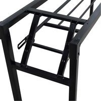 Banc pliant portable d'extérieur moderne en fer, durable et écologique, pour camping et terrasse, vente en gros à prix abordable