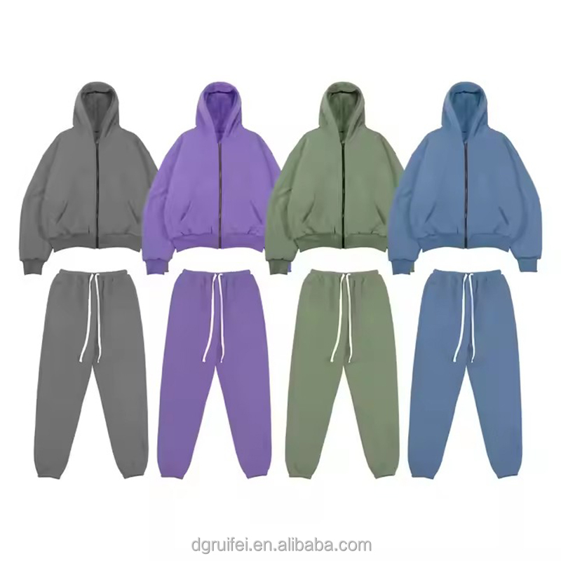 Cotton Oversized Zip-up Custom Tracksuit