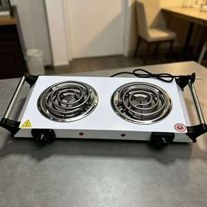 เตาไฟฟ้าแบบสองหัวเตา สเตนเลสสตีล พกพาสะดวก สำหรับครัวร้านอาหาร - Product Image 3