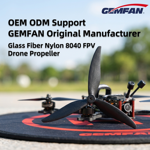 GEMFAN Glass Fiber Nylon 8040 FPV Drone Propeller 8 Inch 3 Blade UAV Propeller for Cinelifter Long Endurance Heavy Load Flight