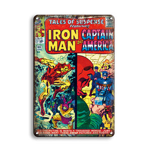 Мультяшные персонажи забавные и красочные винтажные металлические жестяные знаки печать логотипа металлический Плакат на заказ винтажные металлические знаки - Product Image 5