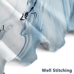 Cortina <span class=keywords><strong>de</strong></span> Ducha <span class=keywords><strong>de</strong></span> Mármol Azul - Impermeable para Decoración <span class=keywords><strong>de</strong></span> <span class=keywords><strong>Baño</strong></span>, Impresa y Lavable con Ganchos, 72x72 Pulgadas - Product Image 3
