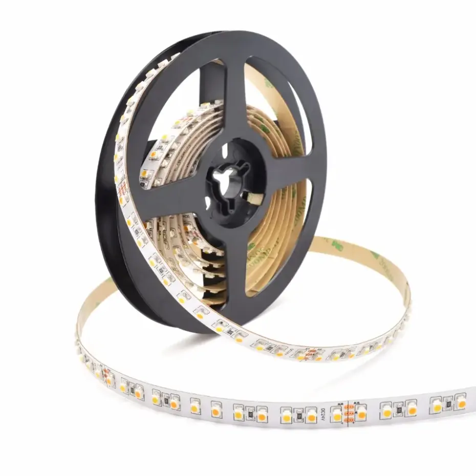 SMD3528 Dual White Led Strip Series CCT Tunable colore bianco Flex Strip DC24V IP20/IP65/IP67 alta qualità cri90 High Lumen