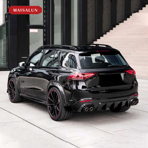 Accessoires automobiles, kit carrosserie en fibre de carbone style B pour Mercedes Benz <span class=keywords><strong>GLE</strong></span> CLASS W167 GLE63, lèvre avant, diffuseur arrière, spoiler, calandre - Product Image 4