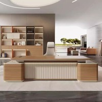 Mesa Ejecutiva de lujo para oficina mueble moderno de oficina escritorios de oficina muebles de oficina silla ergonomica oficina