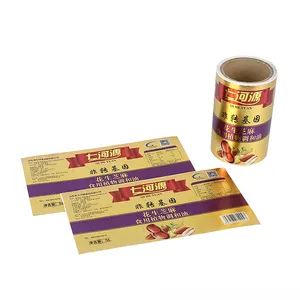 Manufacturers Custom Private Brand Name Printing Logo Adhesive Roll oil food Labels Stickers for Packaging