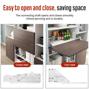 Mécanisme multifonctionnel à charnière, support de tablette pour petit bureau d'ordinateur à rabat, support mural, table à manger pliante - Product Image 6