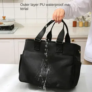 Waterproof and insulated lunch bag, large capacity thickened picnic bag, multifunctional lunch box bag, mommy bag