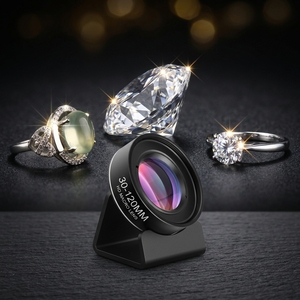 Objectif macro pour smartphone, 30-120 mm, grand angle, <span class=keywords><strong>zoom</strong></span> longue distance pour la photographie de cils, compatible iPhone et téléphones mobiles Sigma - Product Image 1