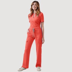 2026 Women V Neck Scrubs Uniforms Set Stretch Medical Uniformes Medicos Hospital Workwear Nursing Scrub Suit - Product Image 4