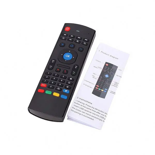 Wholesale Arabic /English /Russian Model MX3 Air Mouse 2.4G Wireless Smart Remote Control Mini Keyboard