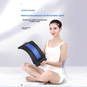 Lumbar Relaxer Waist Massager <b>Back</b> Pain Relief Lumbar <b>Cushion</b> Sleep Correction Spine Traction Massager PP Material Tapping - Product Image 3
