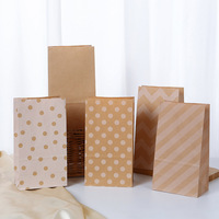 Restaurant écologique burger à emporter emballage de restauration rapide sac de pépites de poulet frit Kraft sac en papier pour frites logo personnalisé