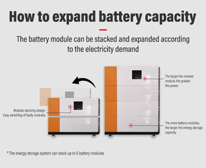 Tùy Chỉnh Tất Cả Trong Một Di Động Năng Lượng Mặt Trời PV Lưới Hệ Thống Lai AC Đầu Ra Năng Lượng Nhà Lưu Trữ Với Stackable Biến Tần - Product Image 4