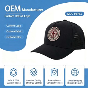 Custom Unstructured 5 Panel <b>Hat</b> 3D Embroidery Logo <b>Waterproof</b> Polyester Performance Outdoor Sporty Snapback <b>Hats</b> - Product Image 1