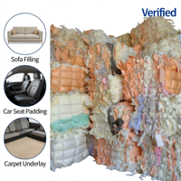 Déchets de mousse compressée en polyuréthane recyclé en gros pour la fabrication de mousse rebondie