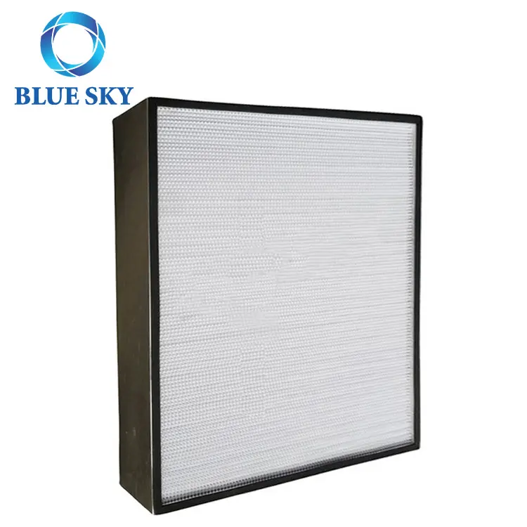 Metal Frame Deep Pleat Air Filter High Efficiency Air Conditioner HVAC Filter Ventilation Filters