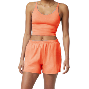 Haut court élégant à col en U haut confortable sans manches Gym soutien-gorge de base débardeur - Product Image 6