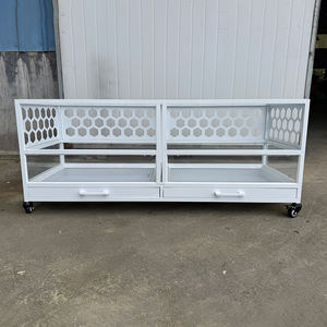 Cage pour petits animaux en métal portable, fabrication directe d'usine, bien ventilée, grande cage - Product Image 1