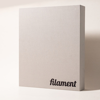 Album photo de luxe personnalisé en lin blanc avec reliure à anneaux en D, boîte de rangement pour table basse