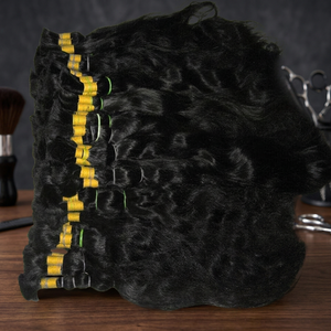 Best Selling 100% Virgin Remy Indian Natural Black Straight Body Wave Texture Extensions Women New Loose Deep Wave Human Hair - Product Image 3