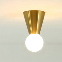 Mini lustre LED en fer de style ferme, luminaire de plafond, allée, chambre à coucher, balcon, chevet, montage en surface, blanc froid, petit luminaire mural commercial