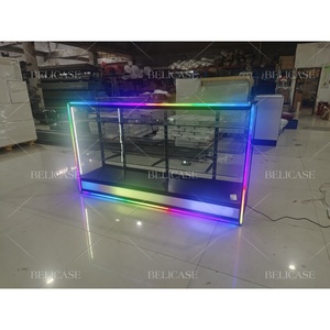 ตู้โชว์กรอบอลูมิเนียมสินค้า Smoke <span class=keywords><strong>Shop</strong></span> ตู้โชว์สีสันสดใสสำหรับร้านค้าขายปลีก - Product Image 3