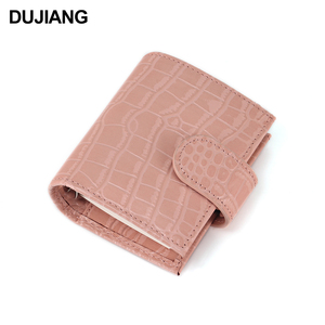 <span class=keywords><strong>Cartera</strong></span> personalizada A7 para <span class=keywords><strong>mujer</strong></span> con estampado de cocodrilo, carpeta multifuncional de cuero genuino, monedero con cierre abierto, logotipo de nailon - Product Image 2