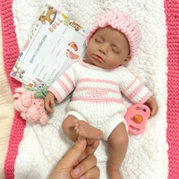 Poupée Reborn réaliste endormie, physiquement correcte et anatomiquement précise, jouet interactif pour tout-petits de 12 pouces avec sucette