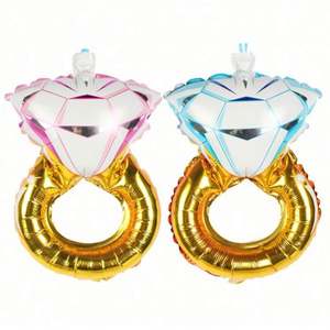 Ballon en aluminium en forme d'anneau - Décorations de Noël, de la Saint-Valentin et de Pâques - 12 pouces - Utilisation en intérieur - Product Image 4