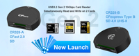 Plug And Play 2 In 1 USB 3.0 CFast Pembaca Kartu Kompatibel untuk CFast/SD/SDHC/SCXC/MMC/MMC/MMC Micro