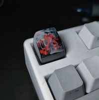 Accessoires de clavier mécanique personnalisés DIY Artisan Montagne enneigée 3D Résine rétroéclairée Keycaps