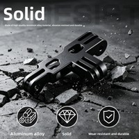 Support de fixation double caméra en aluminium avec bras d'extension pour GoPro Insta360 DJI Osmo Action 6, idéal pour la moto et la plongée