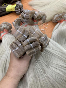 Vente en gros Worldhair 100% extensions de cheveux humains vietnamiens vierges Remy 30 pouces étiré Machine Double trame faisceaux de ruban frontal - Product Image 5