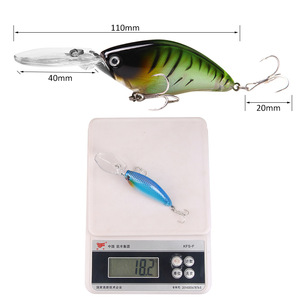 Leurre de pêche Rocking Little Fatty Crank 5 couleurs, plongeant profond, longue portée, pour eau douce, appât de fond - Product Image 5