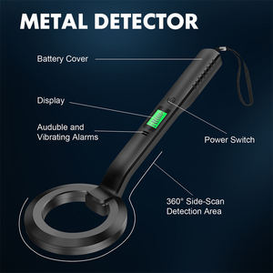 En çok satan Metal dedektörü yüksek hassasiyet 360 derece el altın gümüş Metal tespit aracı için havaalanı kaydırma - Product Image 4