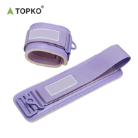 Attaches de cheville souples pour le fitness avec boucle de fermeture, protection professionnelle en matériau SBR - Accessoires pour machine à câble pour les jambes